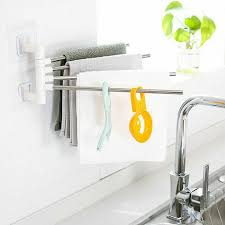 Bathroom Swivel Towel Hanger Rack Space