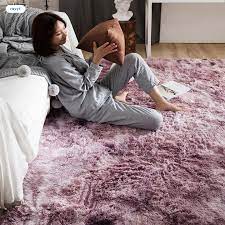 ghj luxurious bed side plush carpets