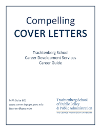 Compelling Cover Letters Trachtenberg School Of Public Policy