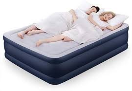 wld inflatable air bed sable queen size