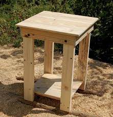 Pallet Side Table End Table Nightstand