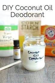 coconut oil deodorant diy recipe