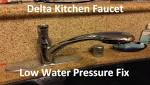 Delta touch faucet low water pressure