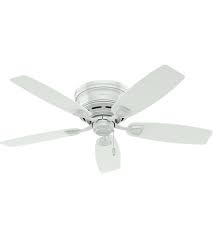 The low profile lll plus offers a whisperwind motor for the cooling power you want, without the noise you don't. Hunter Fan 53119 Sea Wind 48 Inch White Outdoor Ceiling Fan Low Profile