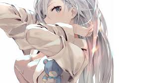 Yes, individuals with pure jet black hair (not dark brown), pure blue eyes and a very fair or pale skin are scarce. Anime Girl White Hair Blue Eyes 1280x720 Wallpaper Teahub Io