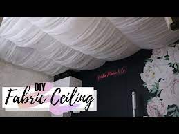 Beautiful Ceiling Makeover Diy Fabric
