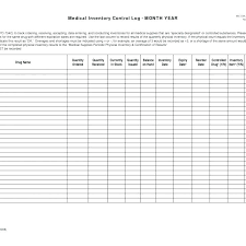 Supply Inventory Spreadsheet Template To Medical Supply
