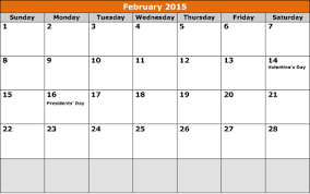February 2015 Calendar Template 8ws Templates Forms