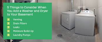 A Washer And Dryer To Your Basement