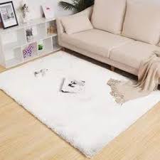 rabbit fur floor mat