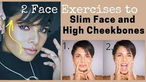 slim face and high cheekbones