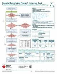 Nrp Neonatal Resuscitation Program Reference Chart By American Academy Of Pediatrics Staff And American Heart Association Staff 2016 Poster