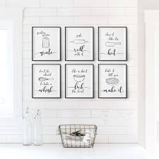 Printable Kitchen Wall Art Gallery Wall