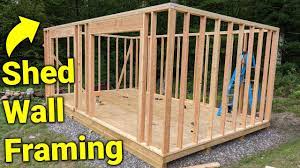 how i built a shed framing the walls