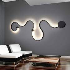 Contemporary Snake Curved Led Wall
