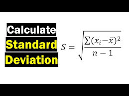 how to calculate the standard deviation