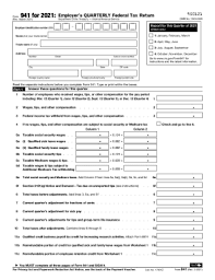 irs 941 form pdffiller