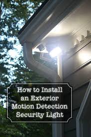 Install An Exterior Motion Sensor Light