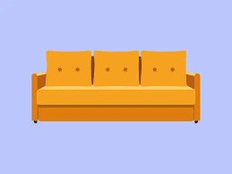 Couch Icon Flat Stock Photos Royalty