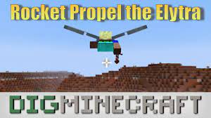 rocket propel the elytra in minecraft