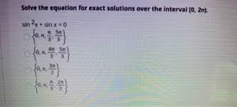 Solved Solve The Equation For Exact