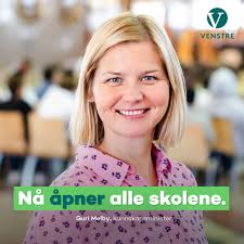 Guri melby born 3 february 1981 is a norwegian politician for the liberal party since october 2013 she has been the city commissioner for public transport. Venstre Kunnskapsminister Guri Melby Melder Na At Alle Facebook