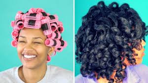 Big, curly hair is all the rage right now, but it can be very hard to get the look just right. Magnetic Roller Set On Natural Hair Honestlyerica Youtube