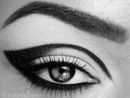 gif makeup black and white eye