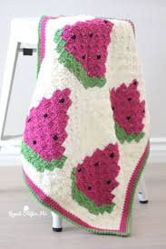 crochet watermelon c2c and