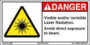 visible and or invisible laser radiation