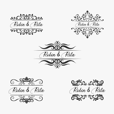 Polish your personal project or design with these wedding card transparent png images, make it even more personalized and more attractive. Wedding Invitation Name Border Set Download Free Vectors Clipart Graphics Vector Art