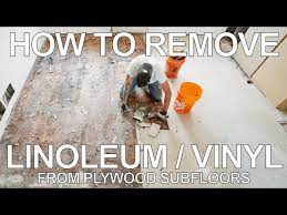 how to remove vinyl linoleum tile and