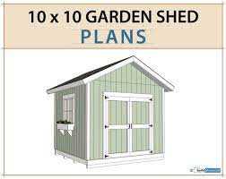 10x10 Garden Shed Plans And Build Guide