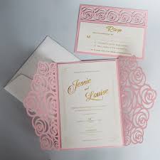 Everyone knows that organizing a wedding can cause undue pressure on the engaged couple. Rose Wedding Invitations Set Romantic Pink Invitation Card Printable Wedding Invitation With Customized Wording Set Of 50 Pcs Cards Invitations Aliexpress