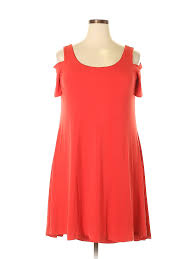 Details About Mynt 1792 Women Red Casual Dress 1x Plus