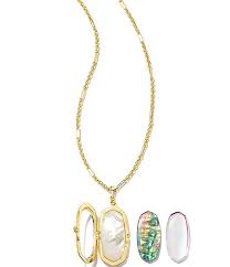 kendra scott elle gold locket pendant