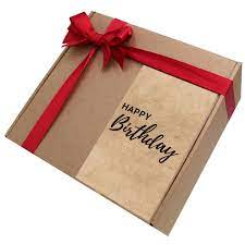 ruby red happy birthday gift box