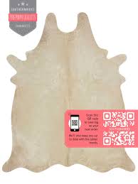 cream cowhide rug chagne color rug