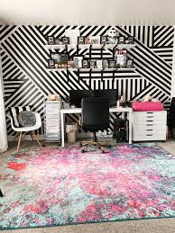 Striped Wall Made With Electrical Tape