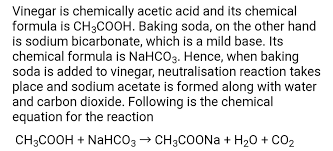 baking soda acetic acid science
