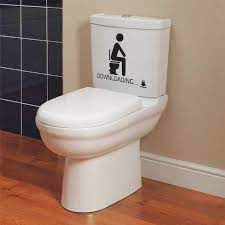 Funny Toilet Seat Bathroom Stickers