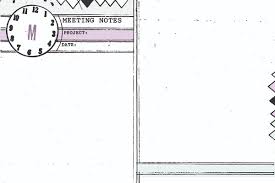 4x6 Monthly Weekly Diy Planner Templates Meeting Notes