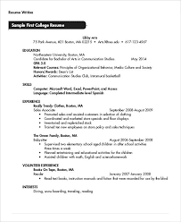 Resume Examples For College Students Seeking Internships Sample