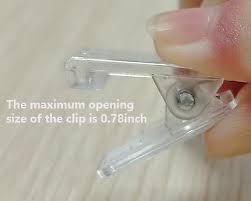 mini clear self adhesive clips 30pcs