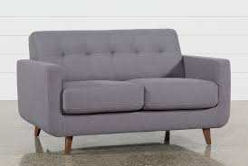 Experience plush seating on a new small loveseat from big lots! Allie Dark Grey 66 Loveseat Living Spaces