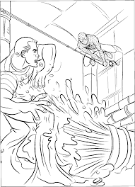 Kids are fascinated by colors. Spiderman Battle With Sandman Coloring Pages Spiderman Cartoon Coloring Home