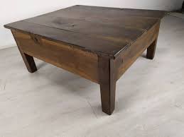 Dark Wood Farm Coffee Table For At
