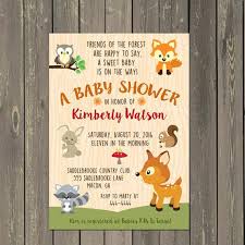 Woodland Baby Shower Invites Free Printable Woodland Baby Shower