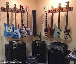 wall mounted multi guitar hanger