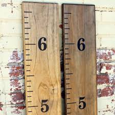 Diy Vinyl Growth Chart Ruler Decal Kit Traditional Style Large S Black